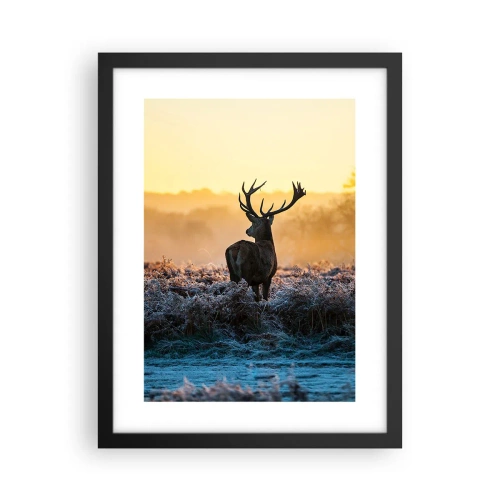 Poster in einem schwarzem Rahmen - Gekrönt auf seinem Besitz - 30x40 cm