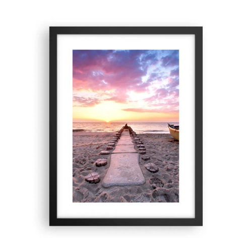 Poster in einem schwarzem Rahmen - Ein Moment tiefer Erfahrung - 30x40 cm