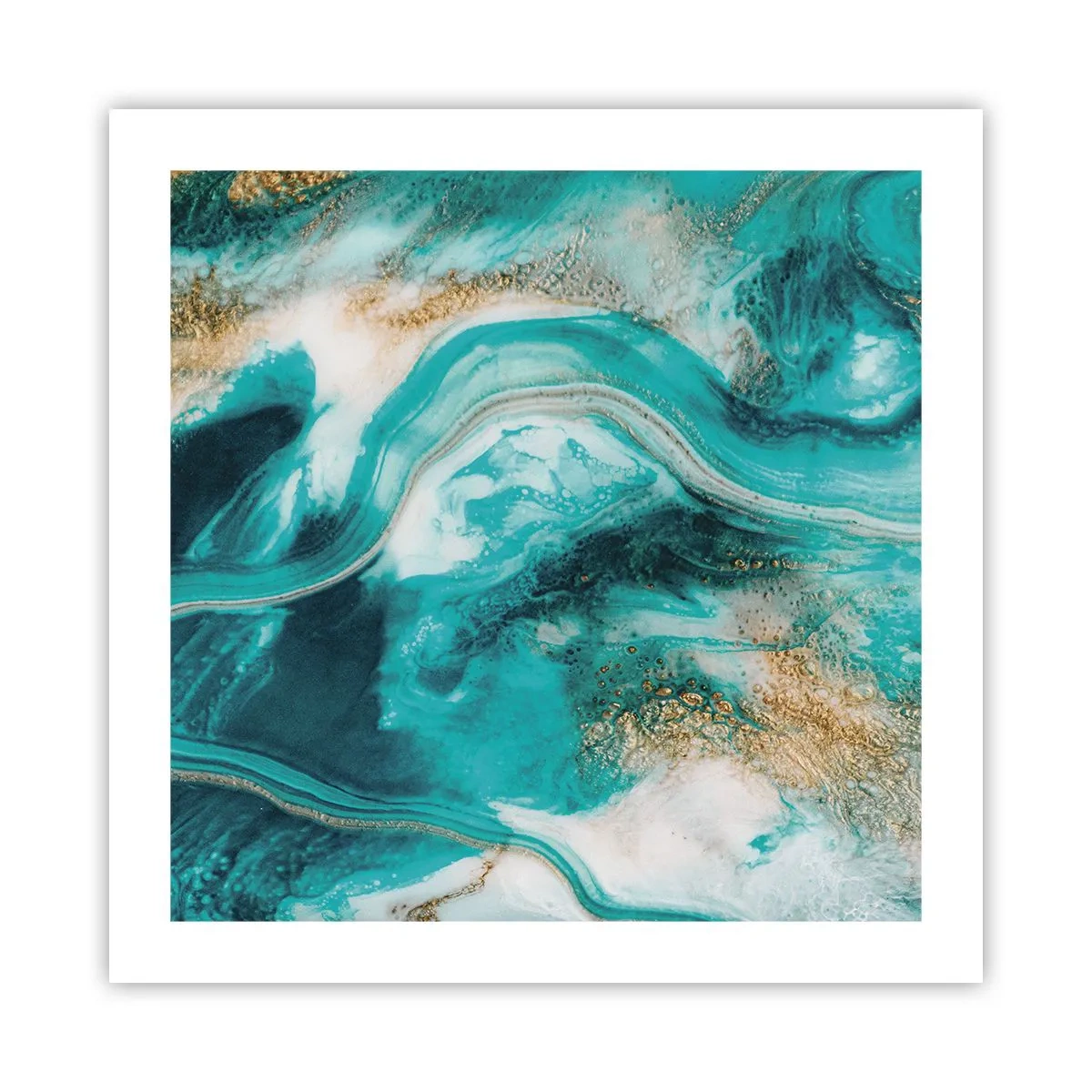 Poster - Der Fluss aus Gold - 50x50 cm