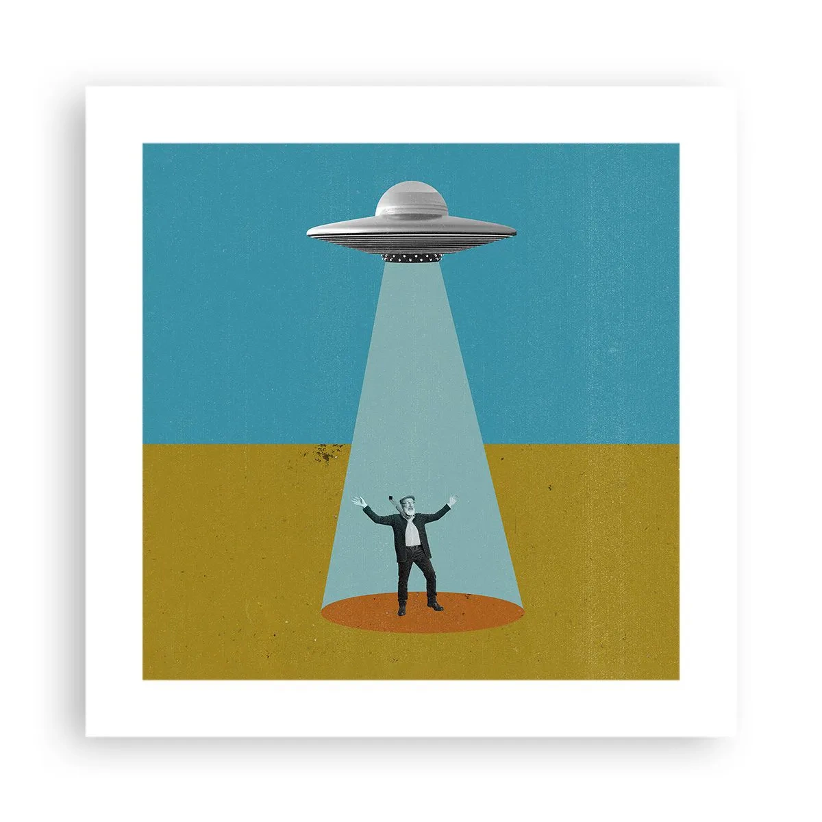 Poster - Nahe Begegnung - 40x40 cm