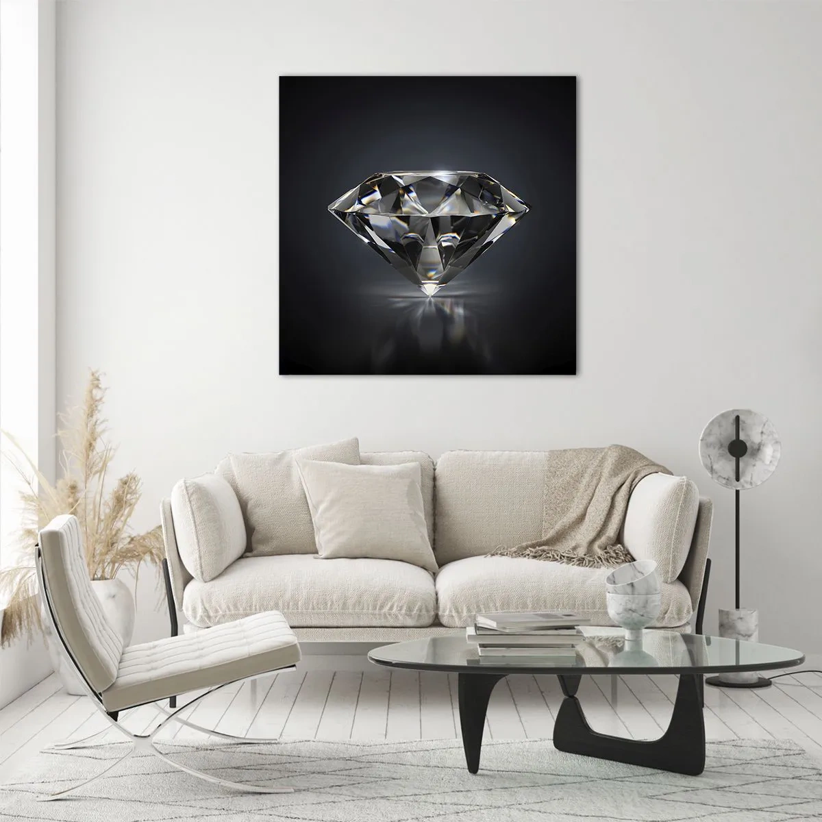 Glasbild - Bild auf glas - Beste Freundin - 30x30 cm