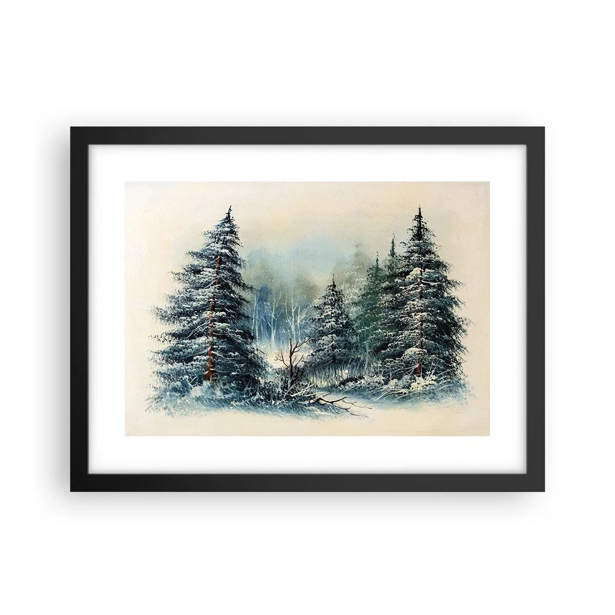 Poster in einem schwarzem Rahmen - Bereit für Weihnachten - 40x30 cm