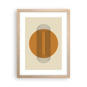Poster in einem Rahmen aus heller Eiche - Perfekter Plan - 30x40 cm