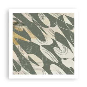 Poster - Rhythmische Abstraktion - 60x60 cm