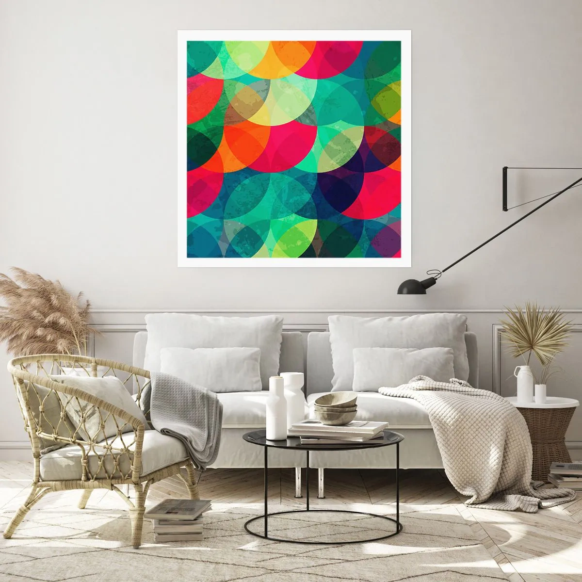 Poster - Aufstieg zum Regenbogen - 40x40 cm