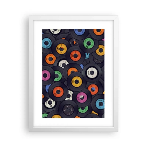 Poster in einem weißen Rahmen - Farben der Klassiker - 30x40 cm