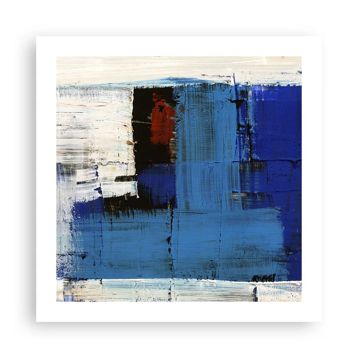 Poster - Geheimnis ist blau - 50x50 cm