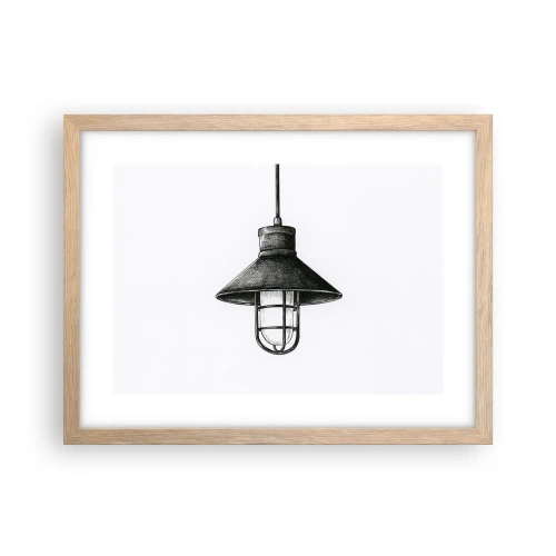 Poster in einem Rahmen aus heller Eiche - Wie vor Jahren… - 40x30 cm