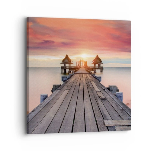 Bild auf Leinwand - Leinwandbild - Westen im Osten - 30x30 cm