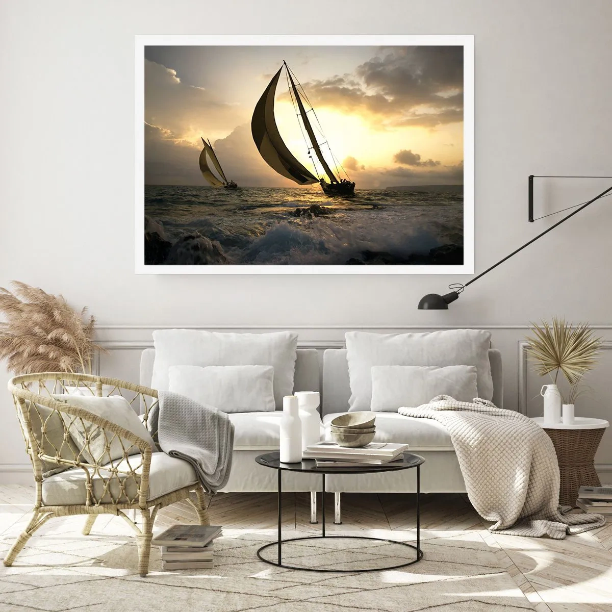 Poster - Mit dem Wind und gegen den Wind - 70x50 cm