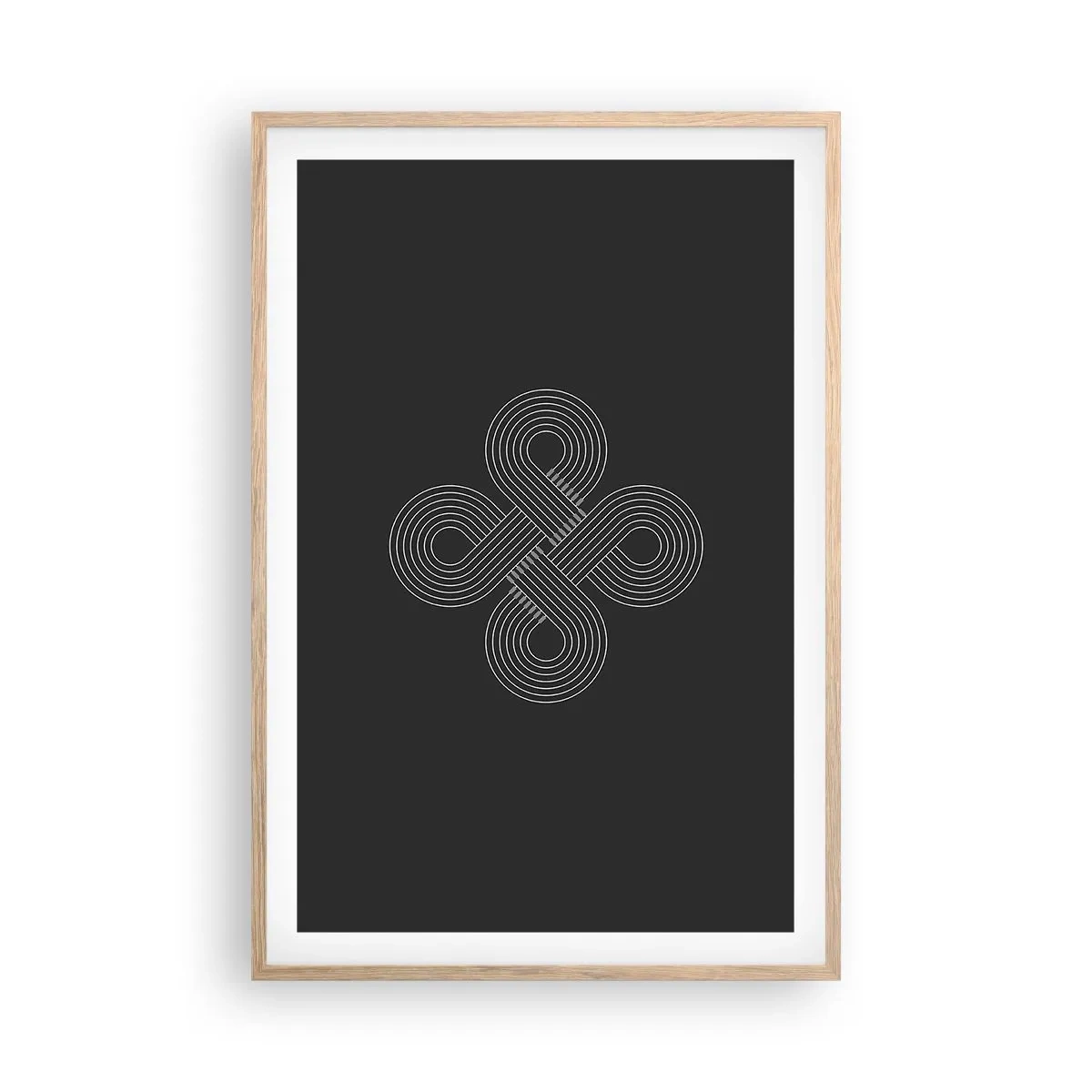 Poster in einem Rahmen aus heller Eiche - Im keltischen Geist - 61x91 cm