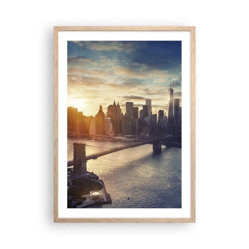 Poster in einem Rahmen aus heller Eiche - Westliches Kulturdenkmal - 50x70 cm