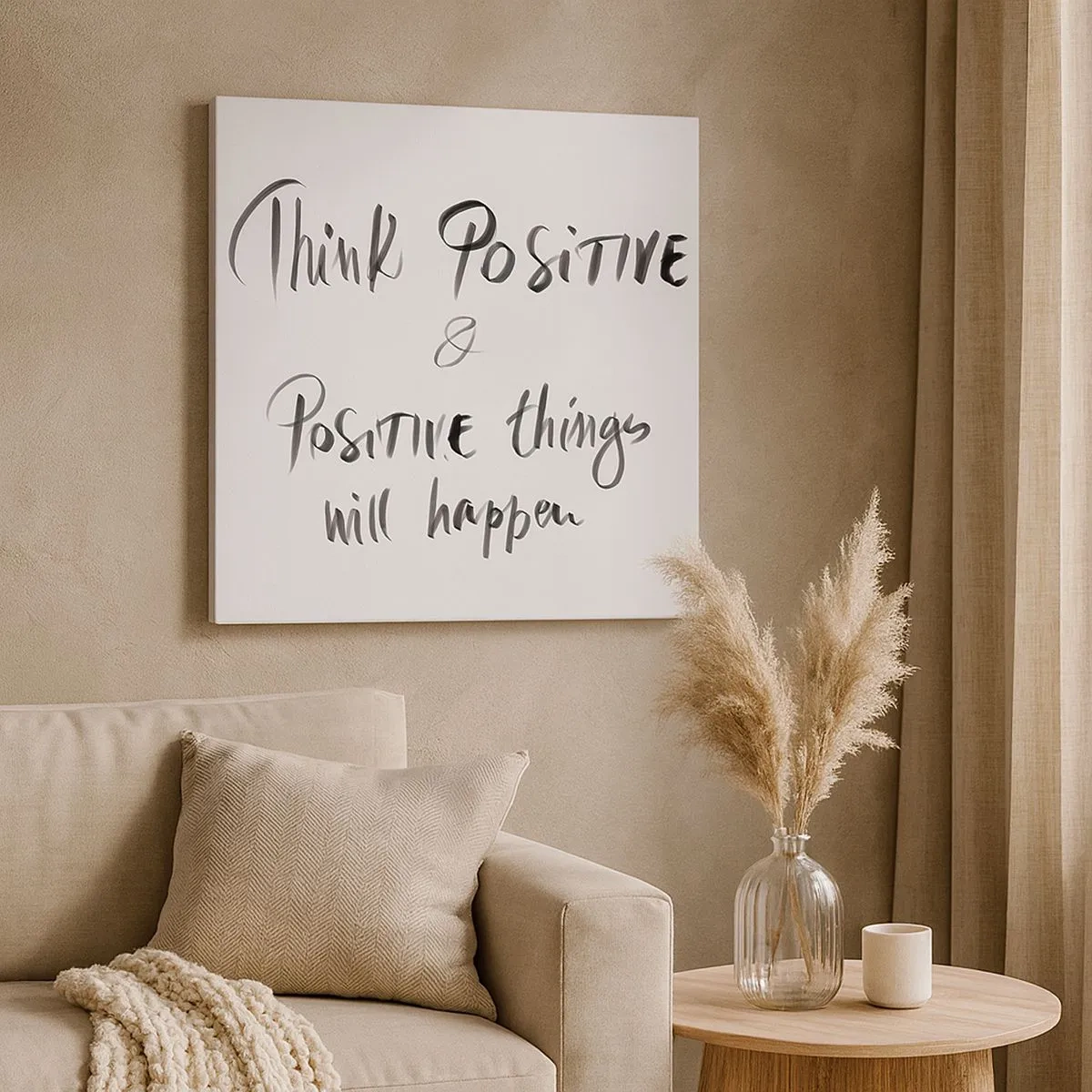 Bild auf Leinwand - Leinwandbild - Wie soll man leben? - 30x30 cm