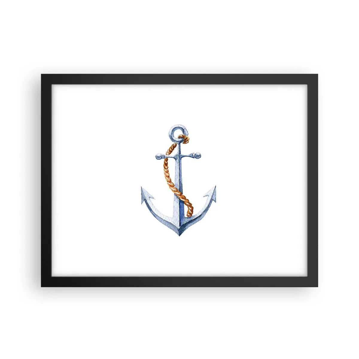 Poster in einem schwarzem Rahmen - Ahoi Abenteuer! - 40x30 cm