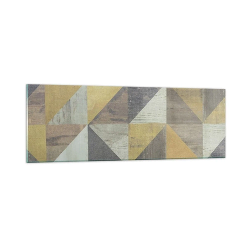 Glasbild - Bild auf glas - Am Winkel des Dreiecks - 90x30 cm