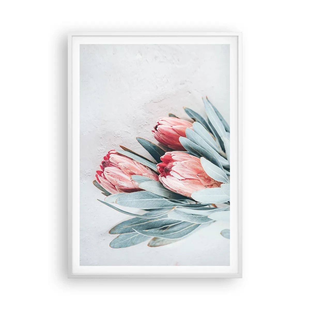 Poster in einem weißen Rahmen - Schämen sich für ihre eigene Schönheit - 70x100 cm