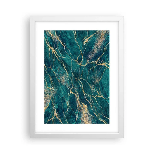 Poster in einem weißen Rahmen - Goldmine - 30x40 cm