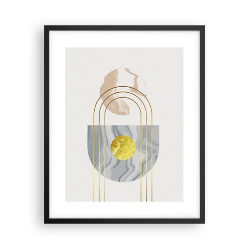 Poster in einem schwarzem Rahmen - Helligkeit und Brillanz - 40x50 cm