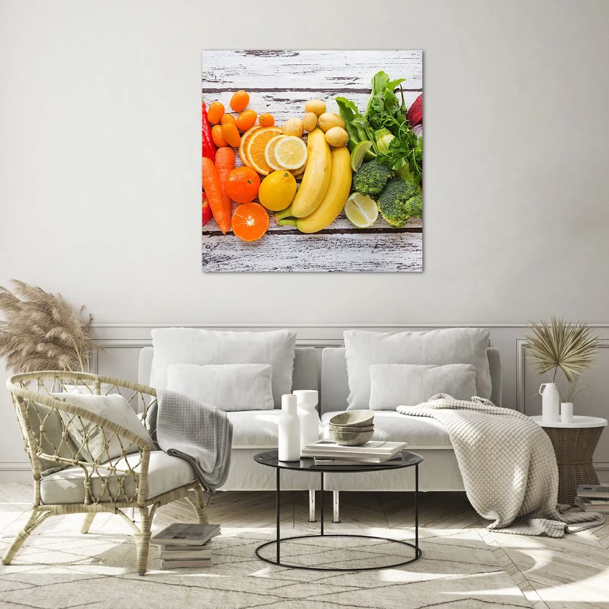 Glasbild - Bild auf glas - Es ist nicht genug? - 60x60 cm