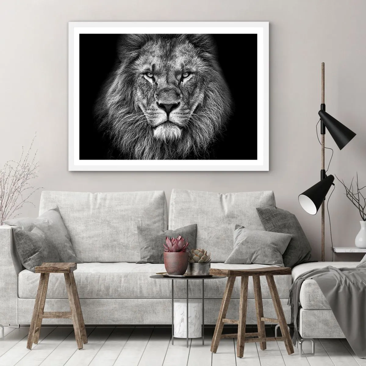 Poster in einem weißen Rahmen - Im Krönungsgewand - 91x61 cm