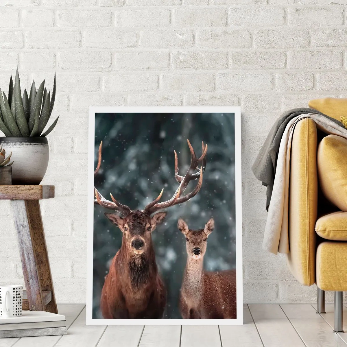 Poster - Herr des Waldes mit seiner Frau - 30x40 cm