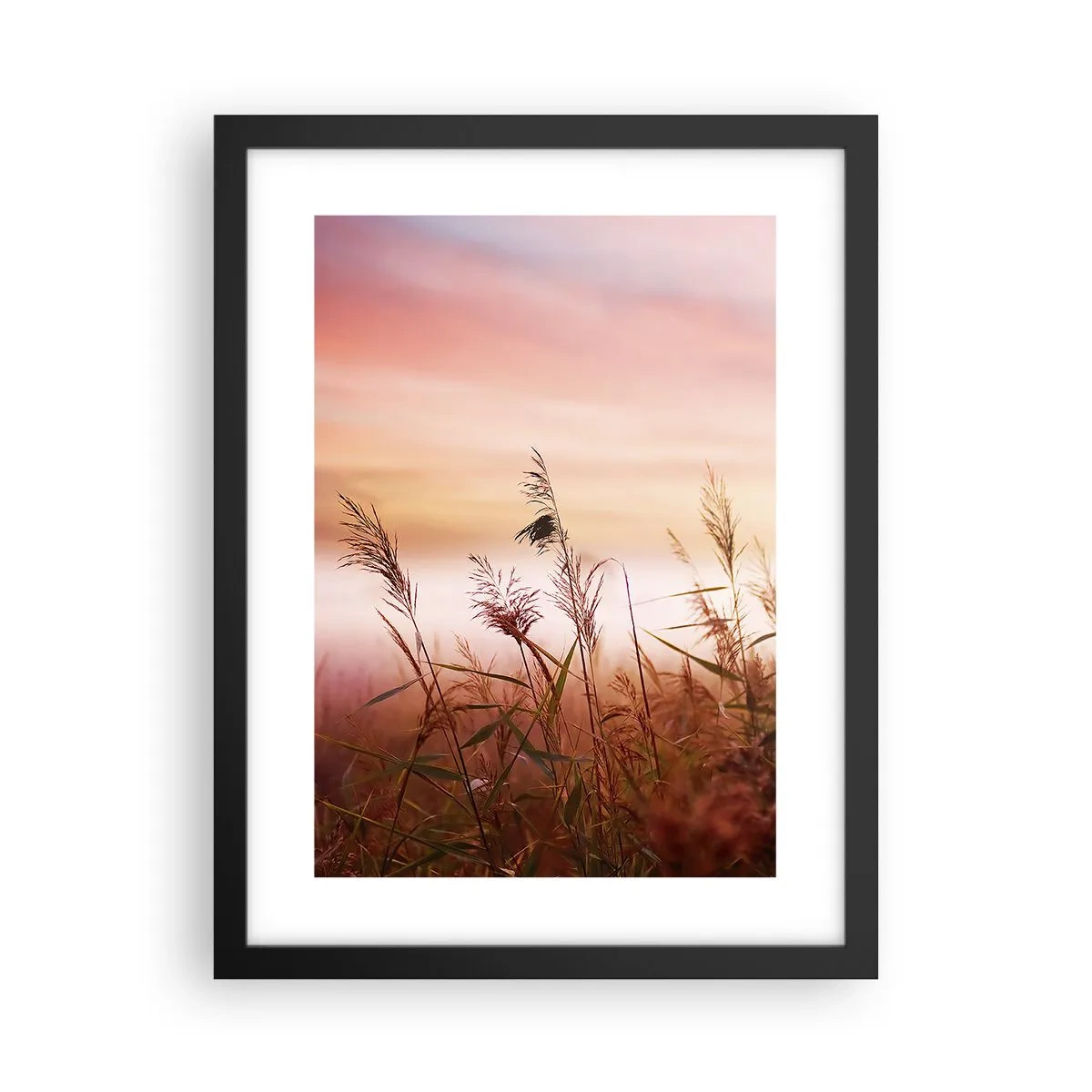 Poster in einem schwarzem Rahmen - Drachen, Löwenzahn, Wind - 30x40 cm