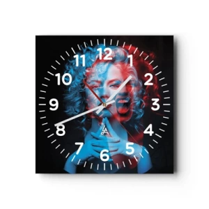 Wanduhr - Glasuhr - Alter Ego - 30x30 cm