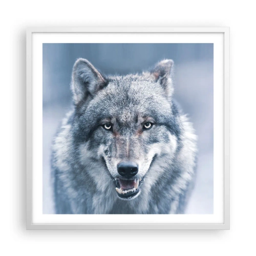 Poster in einem weißen Rahmen - Werden Sie die Herausforderung annehmen? - 60x60 cm