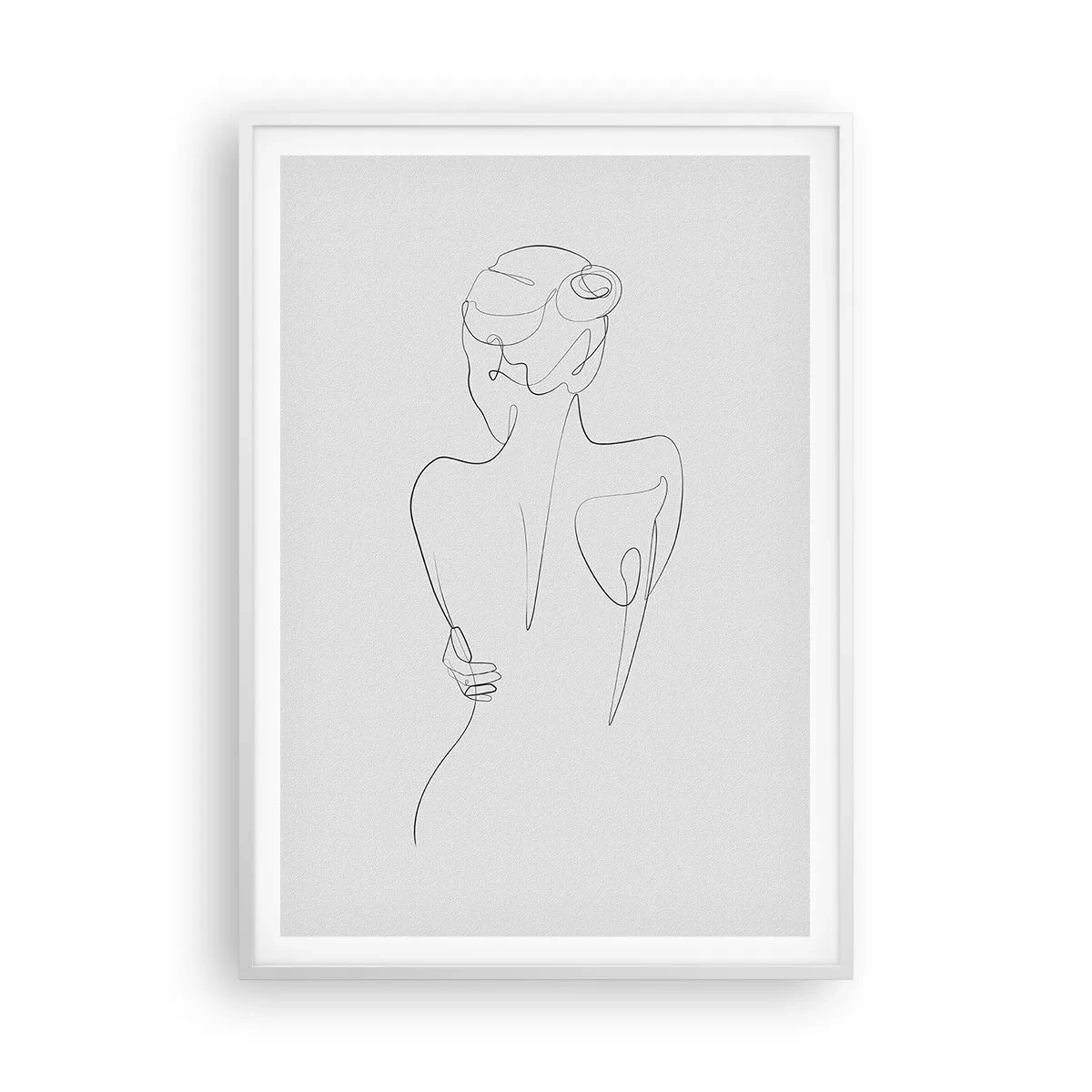 Poster in einem weißen Rahmen - Körpermusik - 70x100 cm