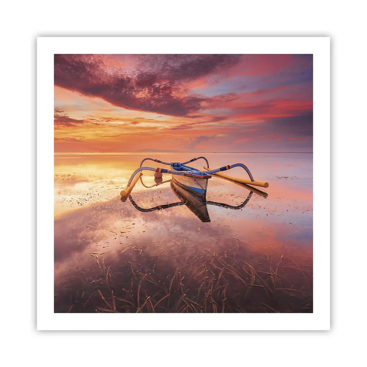 Poster - Die Ruhe eines tropischen Abends - 60x60 cm