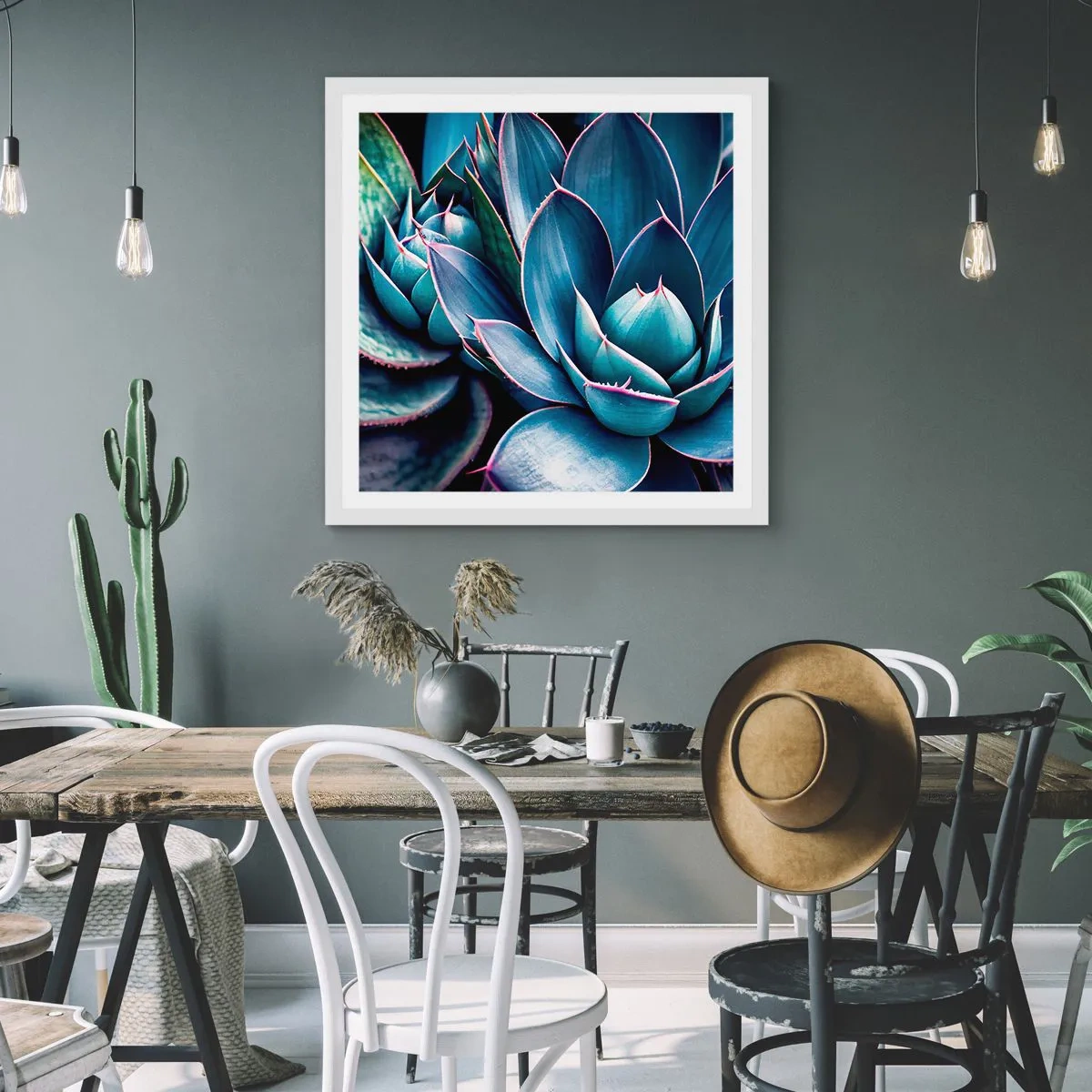 Poster in einem weißen Rahmen - Lebenskraft - 50x50 cm