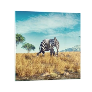 Glasbild - Bild auf glas - Grau ist nicht mehr in Mode - 30x30 cm