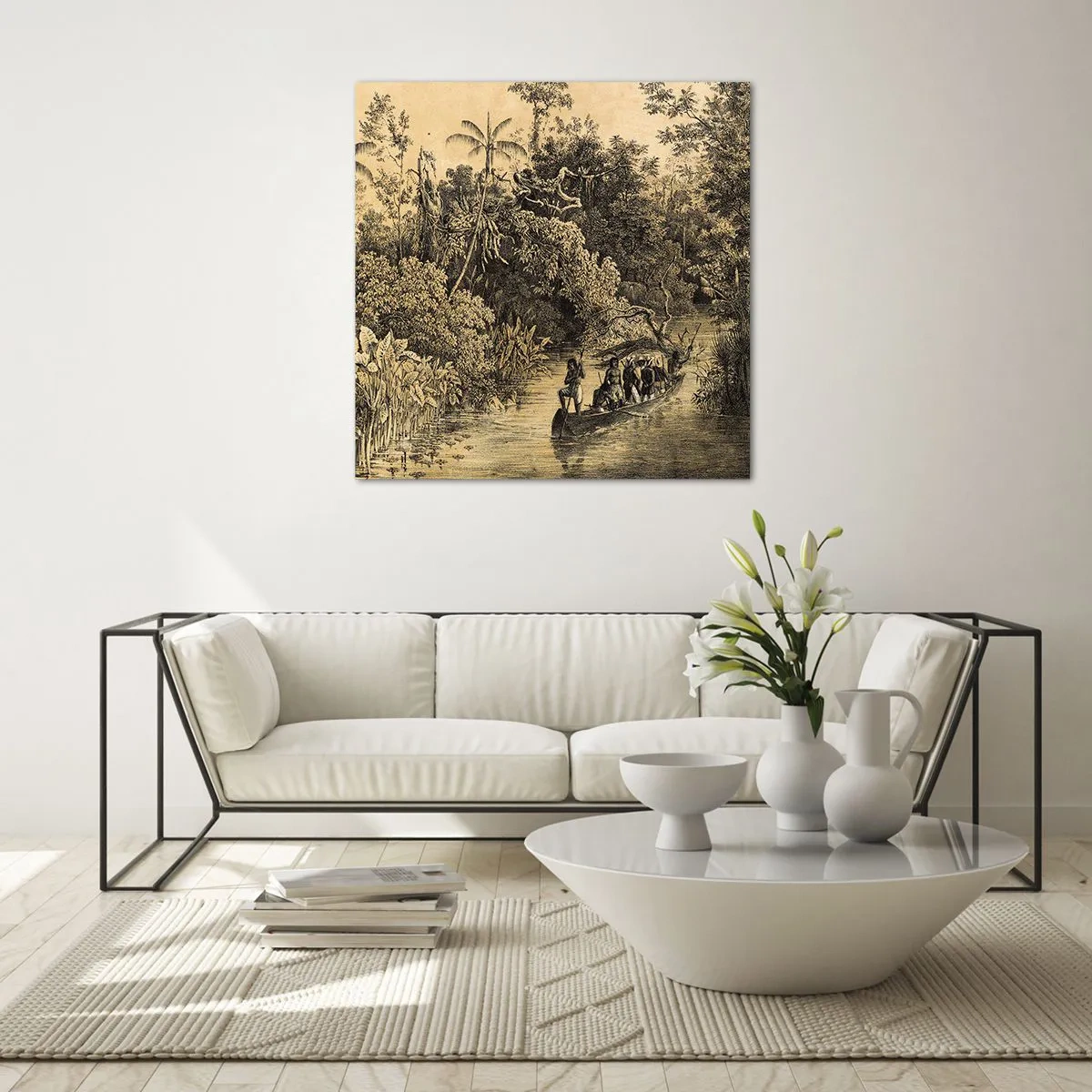 Glasbild - Bild auf glas - Expedition zur Quelle - 50x50 cm