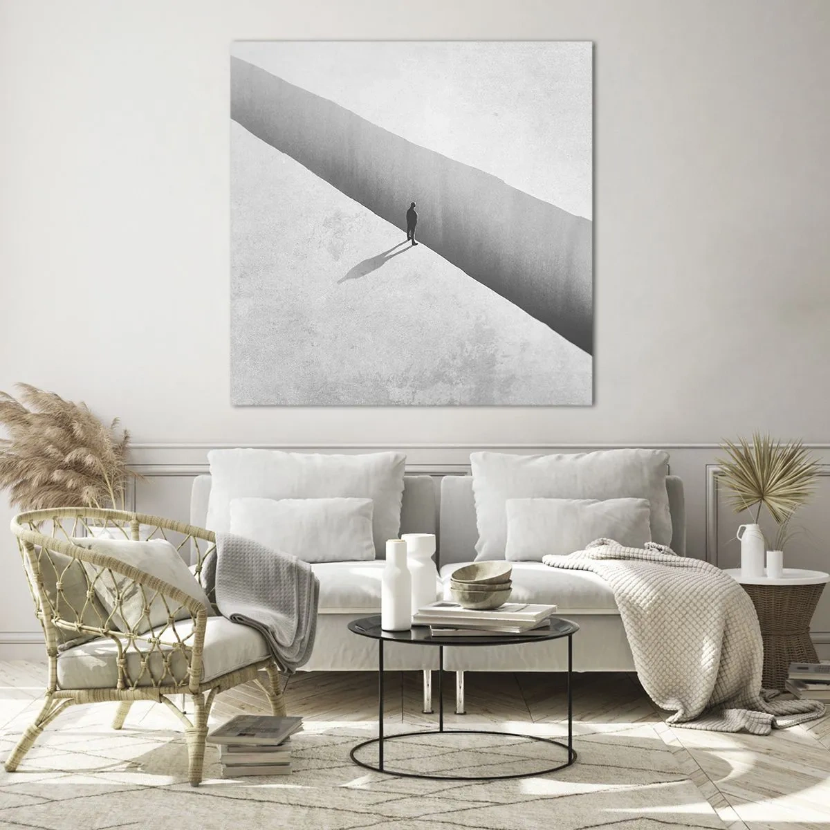 Glasbild - Bild auf glas - Klares Ziel - 70x70 cm