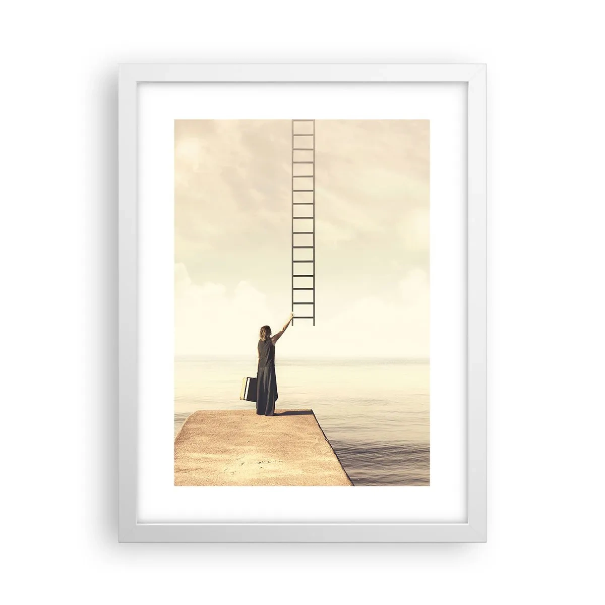 Poster in einem weißen Rahmen - Eine magische Reise - 30x40 cm
