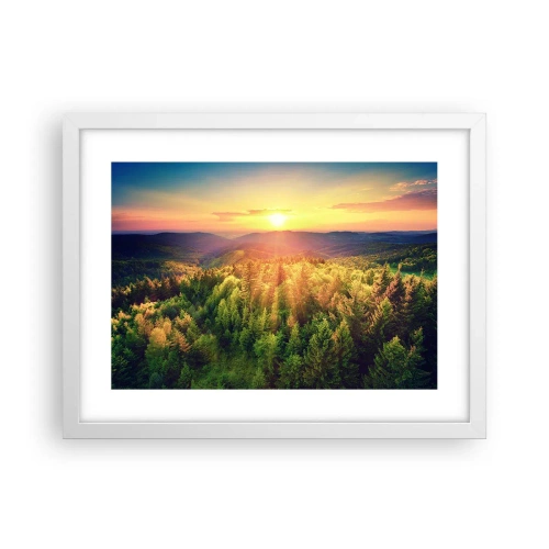 Poster in einem weißen Rahmen - Scheitelpunkte und Spitzen - 40x30 cm