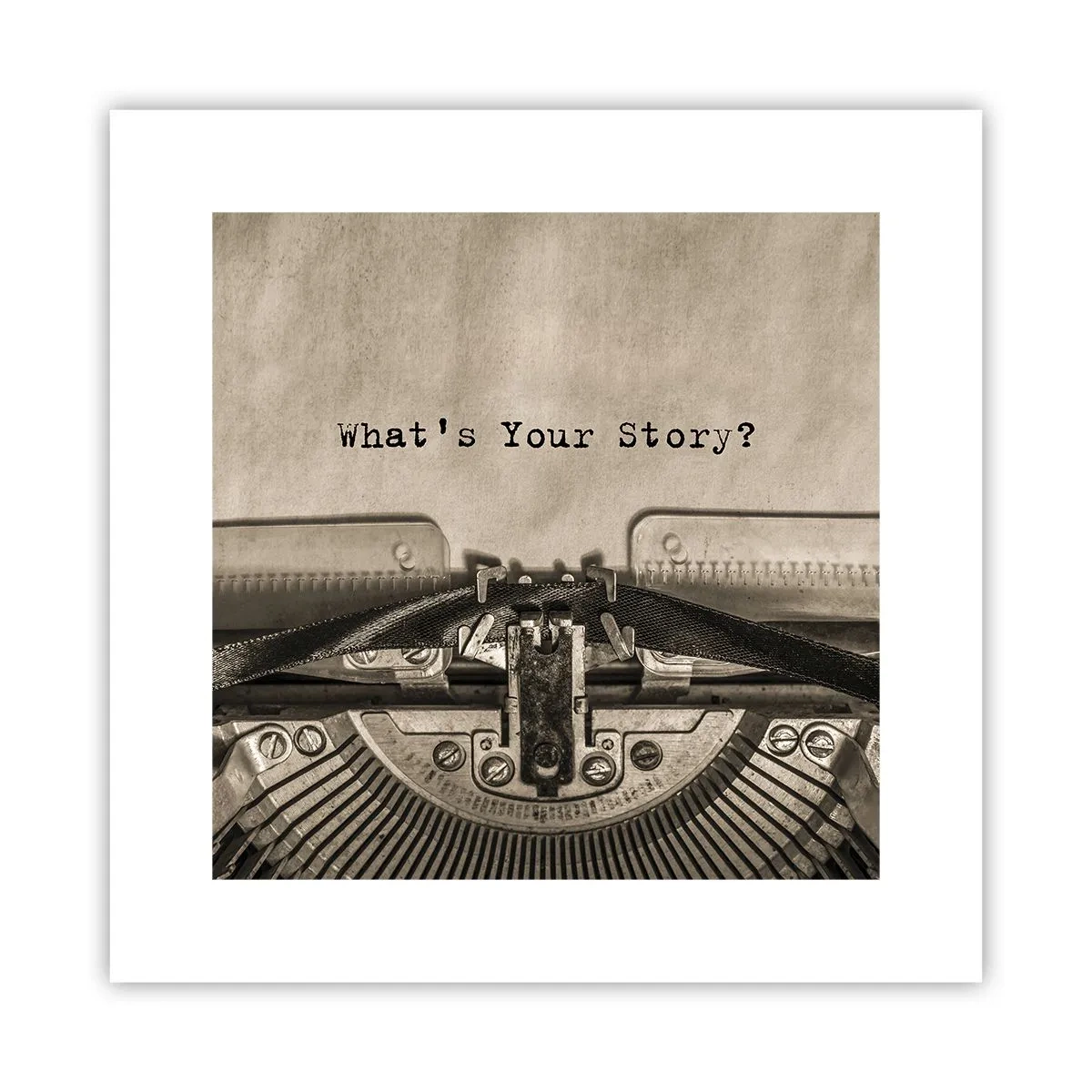 Poster - Erzähl es mir - 30x30 cm