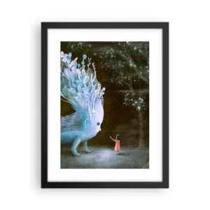 Poster in einem schwarzem Rahmen - Fantastisches Treffen - 30x40 cm