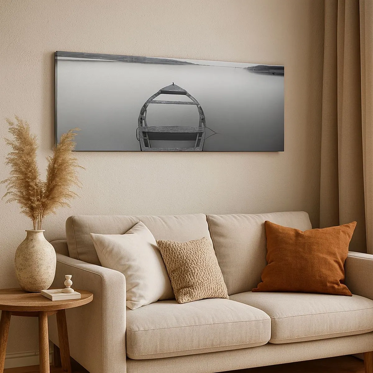 Bild auf Leinwand - Leinwandbild - Sehnsucht und Melancholie - 100x40 cm