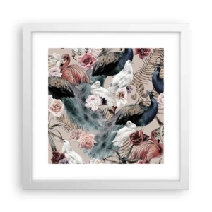 Poster in einem weißen Rahmen - Im Schlossgarten - 30x30 cm