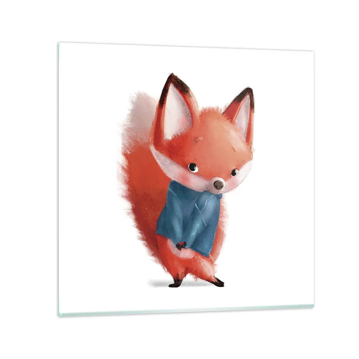 Glasbild - Bild auf glas - Steht mir das gut? - 60x60 cm