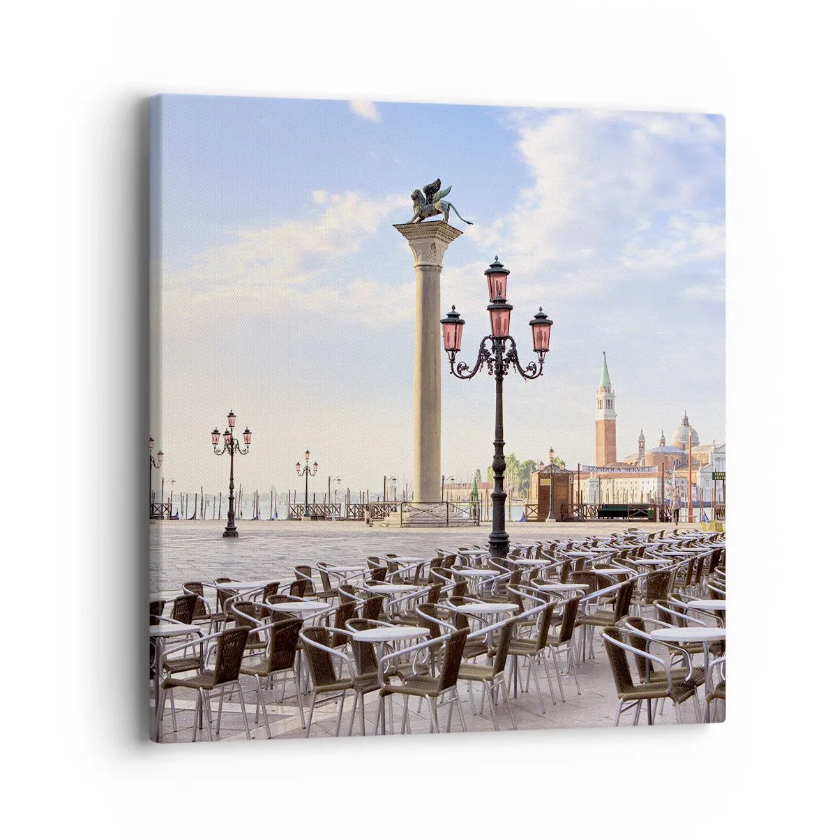 Bild auf Leinwand - Leinwandbild - Wir laden Sie ein, alles ist bereit - 40x40 cm