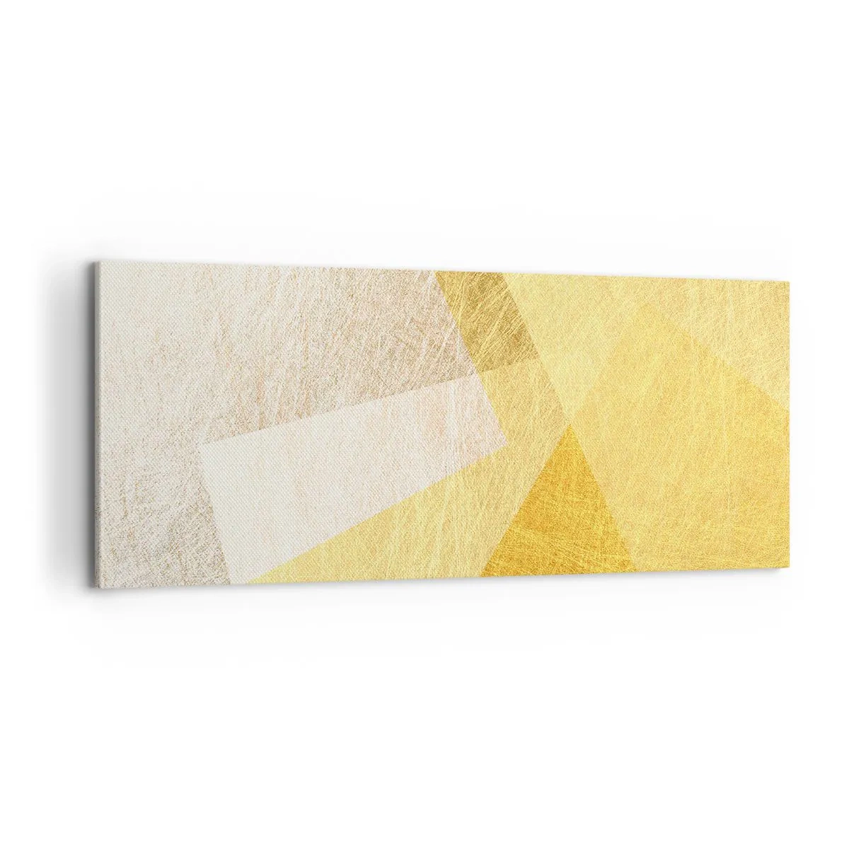 Bild auf Leinwand - Leinwandbild - Geometriewetter - 100x40 cm