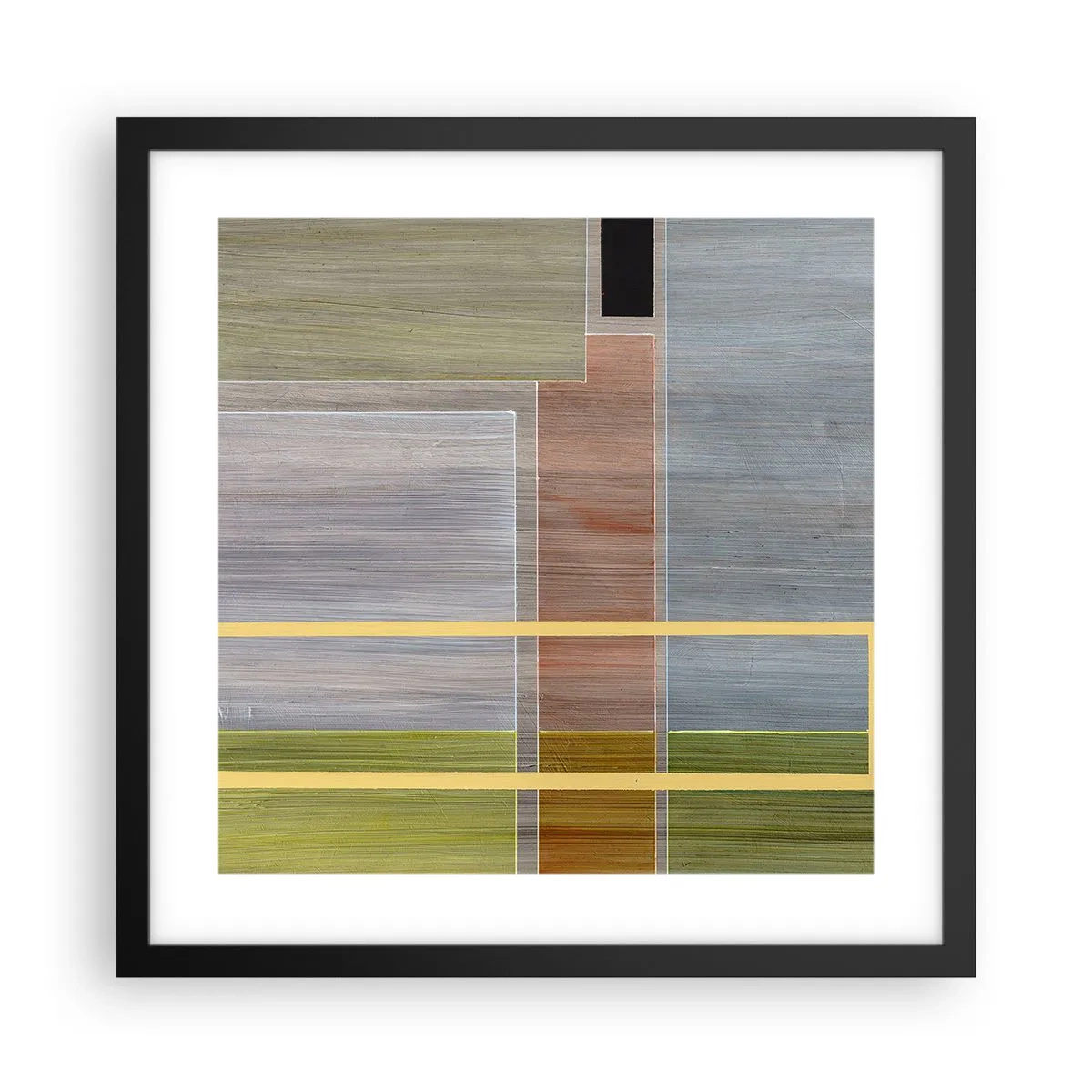 Poster in einem schwarzem Rahmen - Einfach und ruhig - 40x40 cm