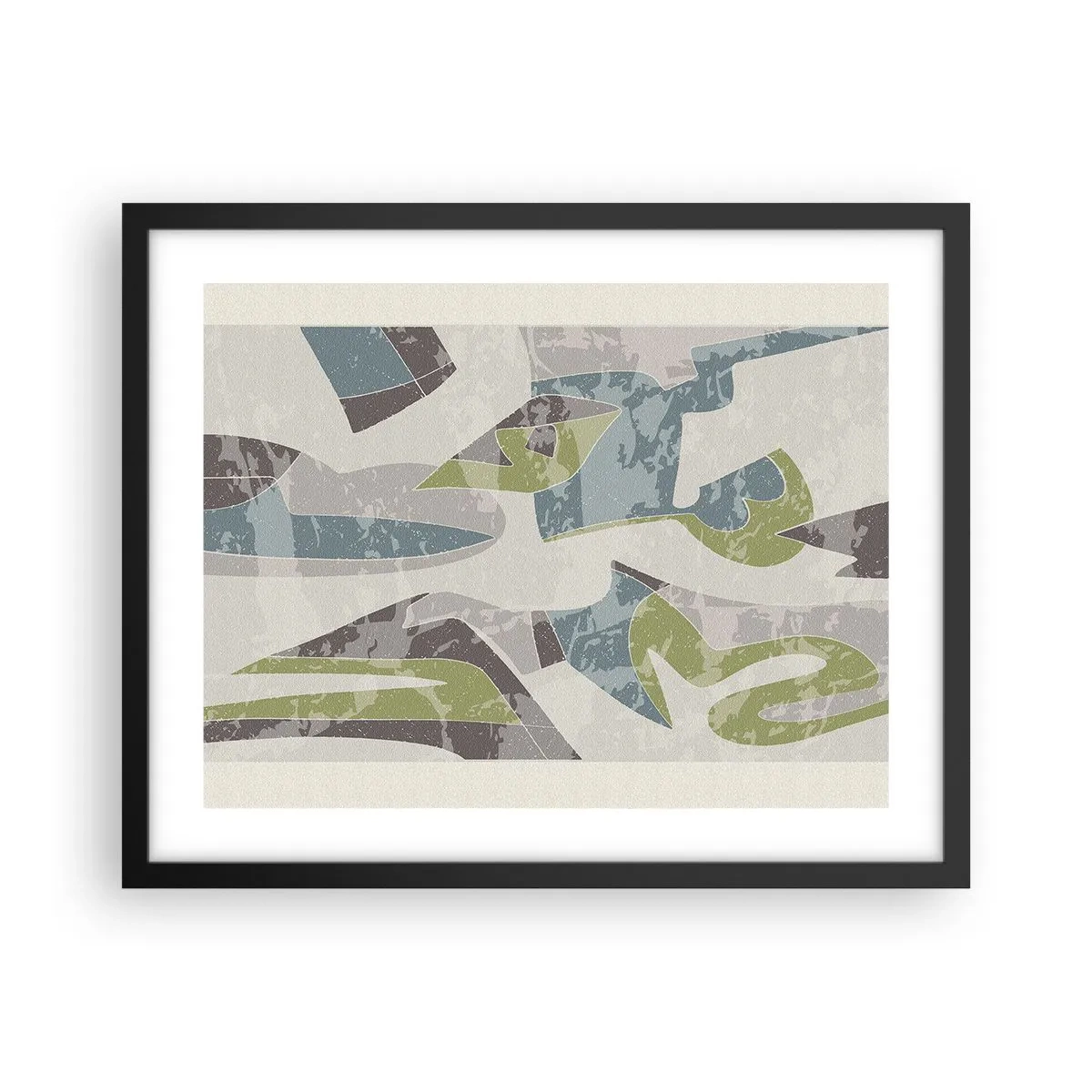Poster in einem schwarzem Rahmen - Komposition hinter dem Glas - 50x40 cm