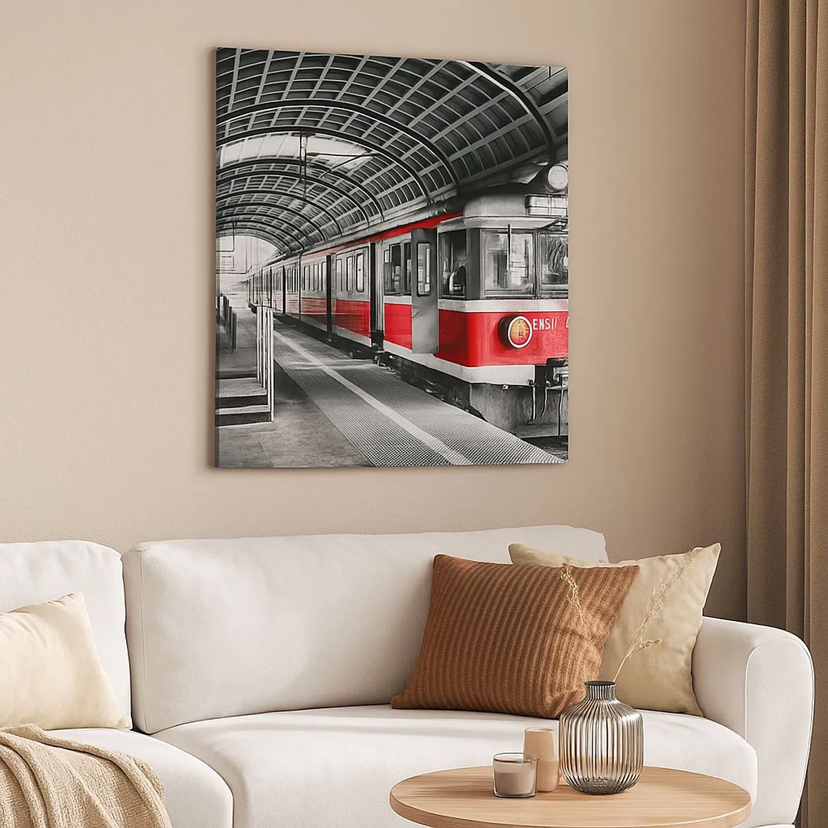 Bild auf Leinwand - Leinwandbild - Vielleicht ist es eine Reise Ihres Lebens? - 30x30 cm