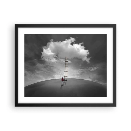 Poster in einem schwarzem Rahmen - Alles ist möglich - 50x40 cm