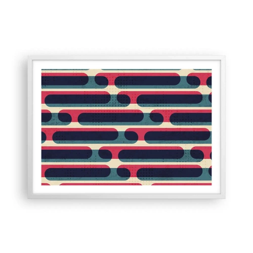 Poster in einem weißen Rahmen - In die Tiefe und vorwärts - 70x50 cm