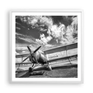 Poster in einem weißen Rahmen - Ich kann es kaum erwarten! - 60x60 cm