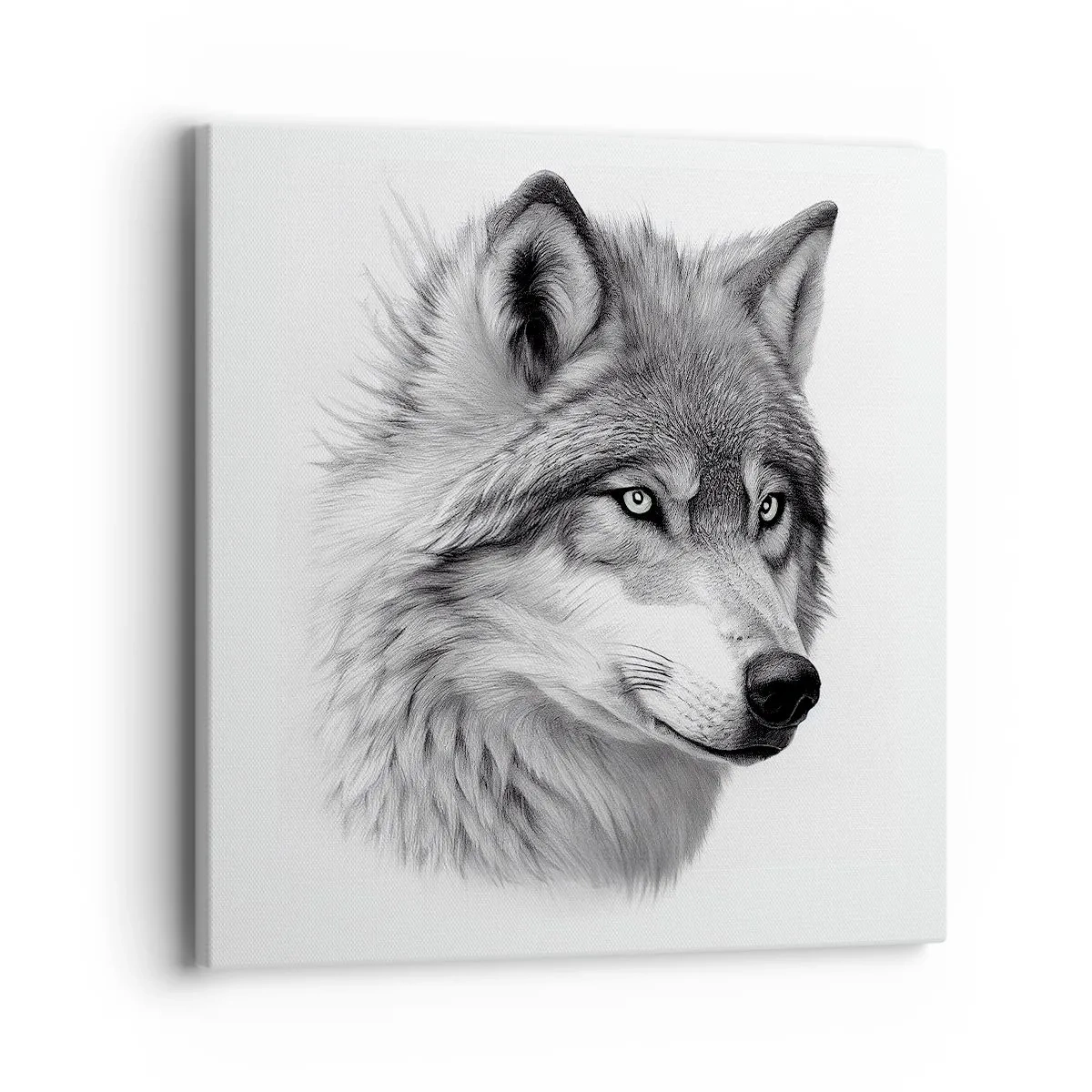 Bild auf Leinwand - Leinwandbild - Alpha – ohne Zweifel - 40x40 cm